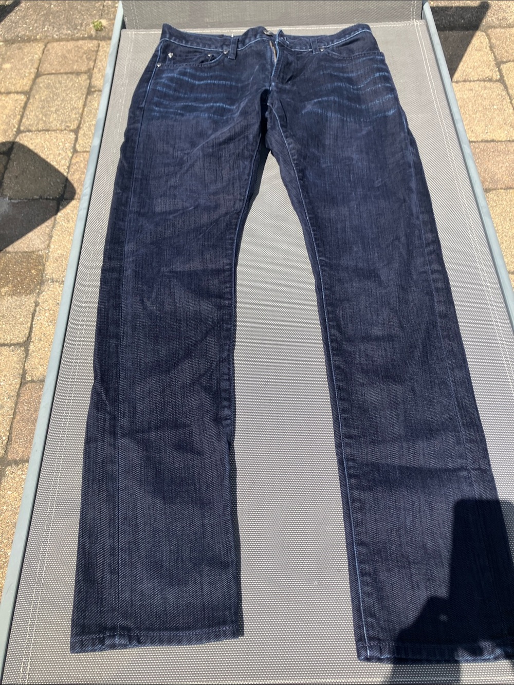 John Varvatos Men's Navy Straight-Leg Jeans